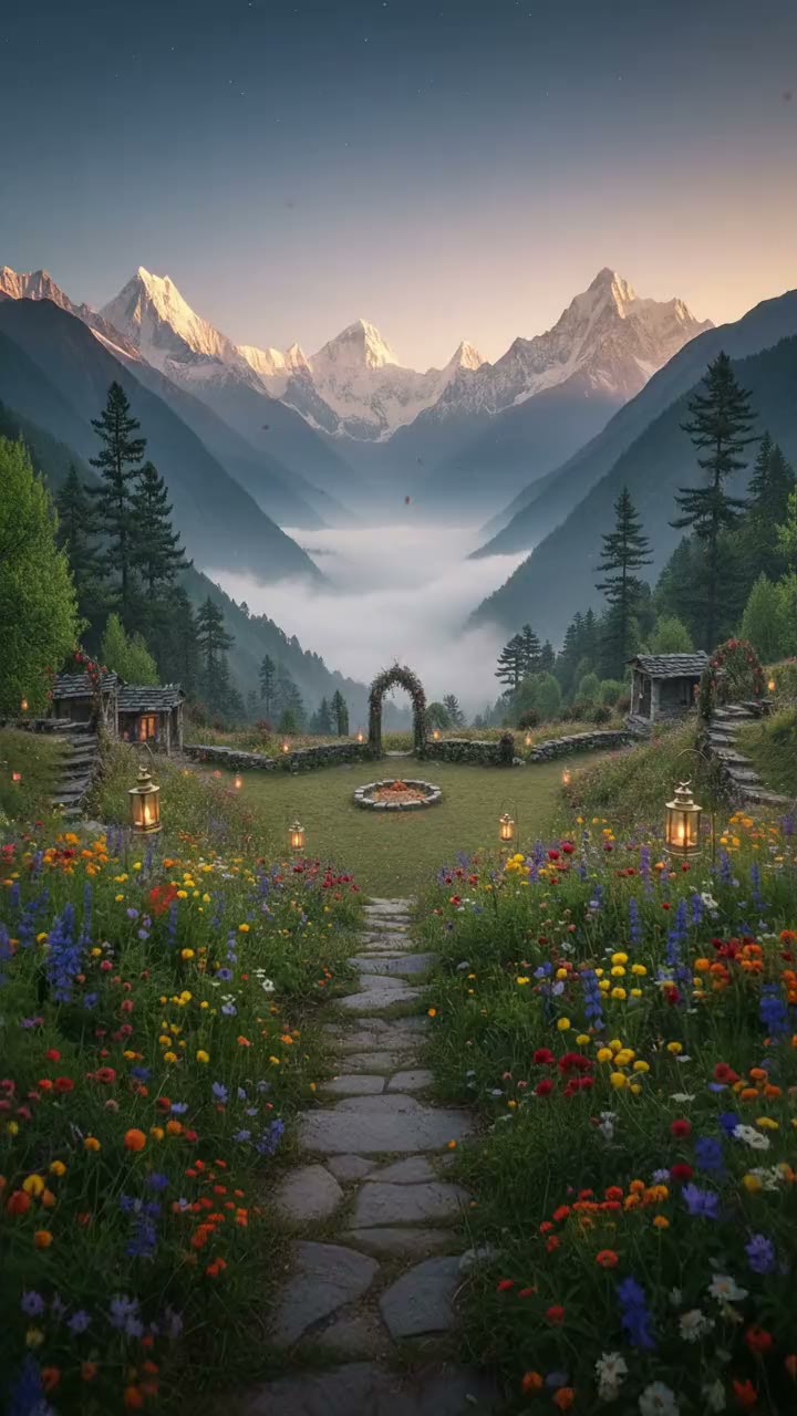 Himalayan Meadow: first scene